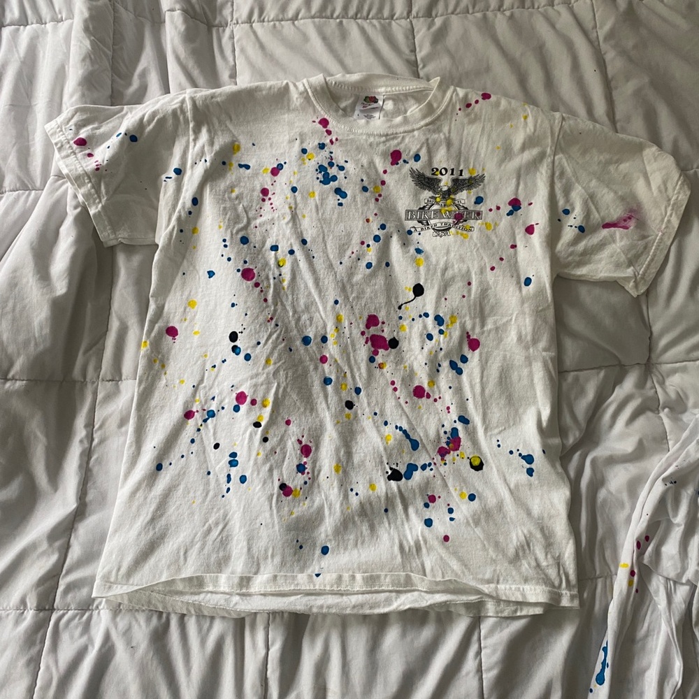 Daytona Beach Bike Week 2011 Paint Splatter Tshirt